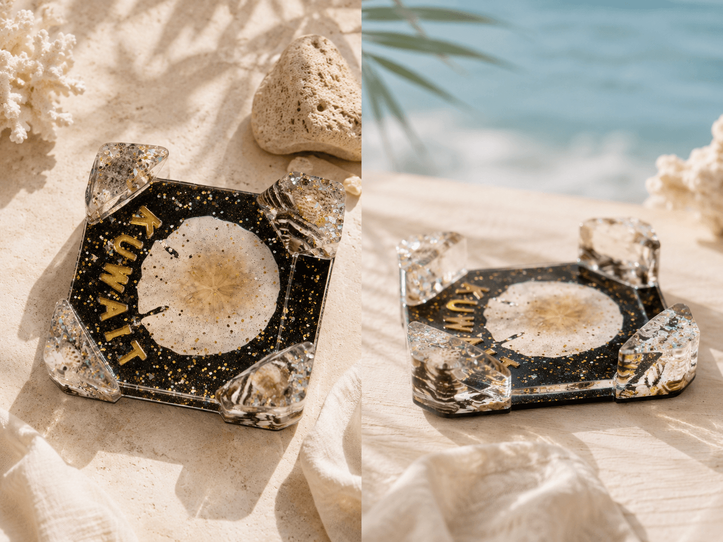 Handmade Kuwait Coastal Resin Holder