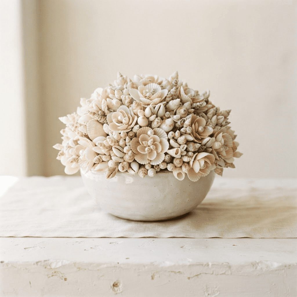 Shell bouquet centerpiece