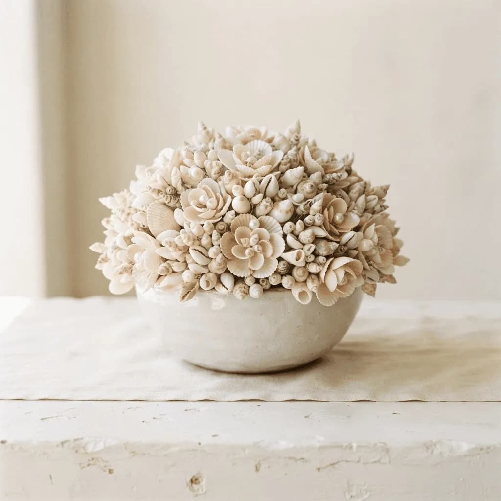 Shell bouquet centerpiece