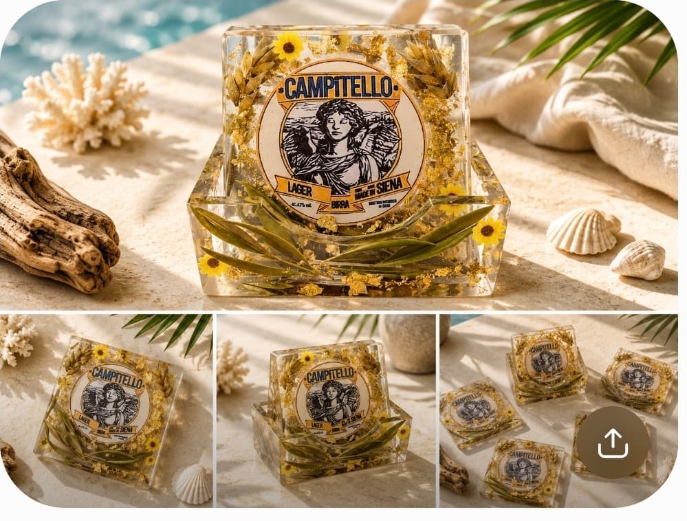 Handmade 4coasters and suport