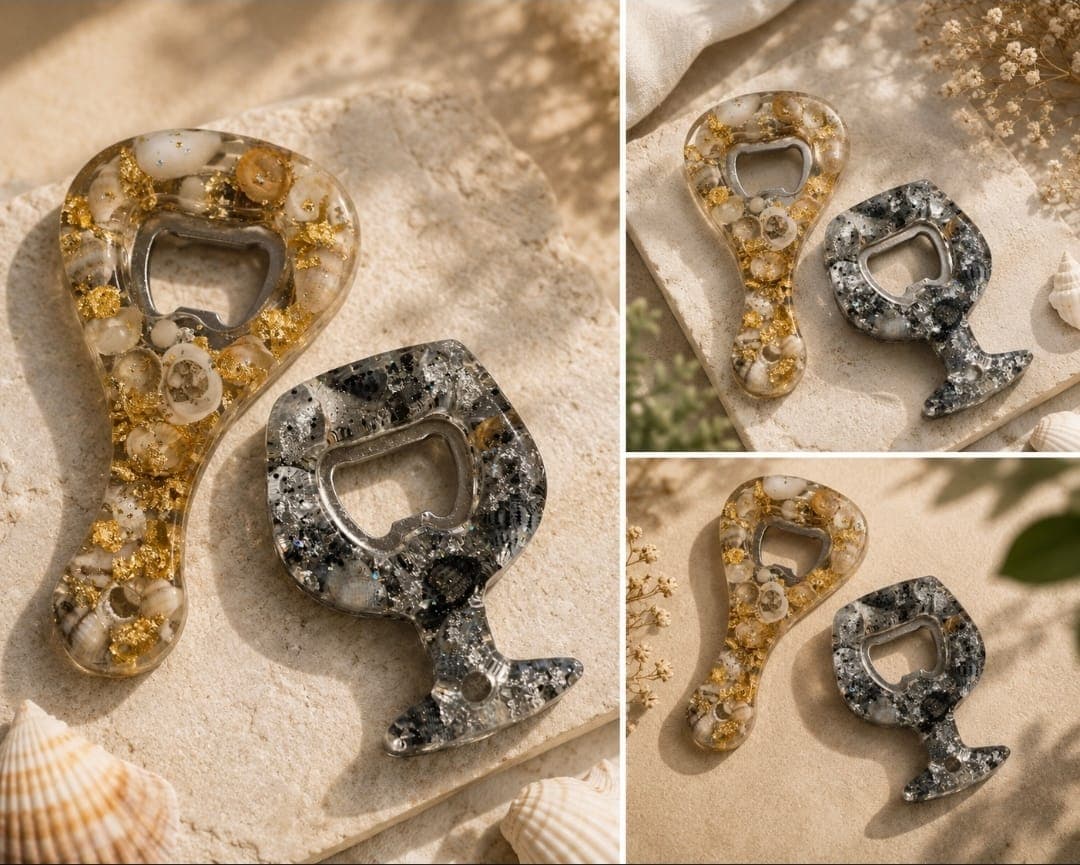 Resin bottle opener